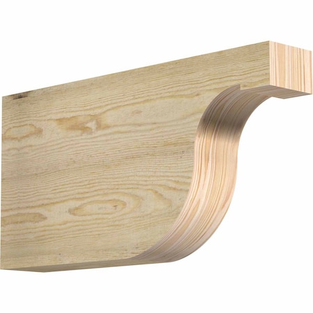 Ekena Millwork Del Monte Rough Sawn Rafter Tail, Douglas Fir, 4"W x 12"H x 24"L RFT04X12X24DEL00RDF